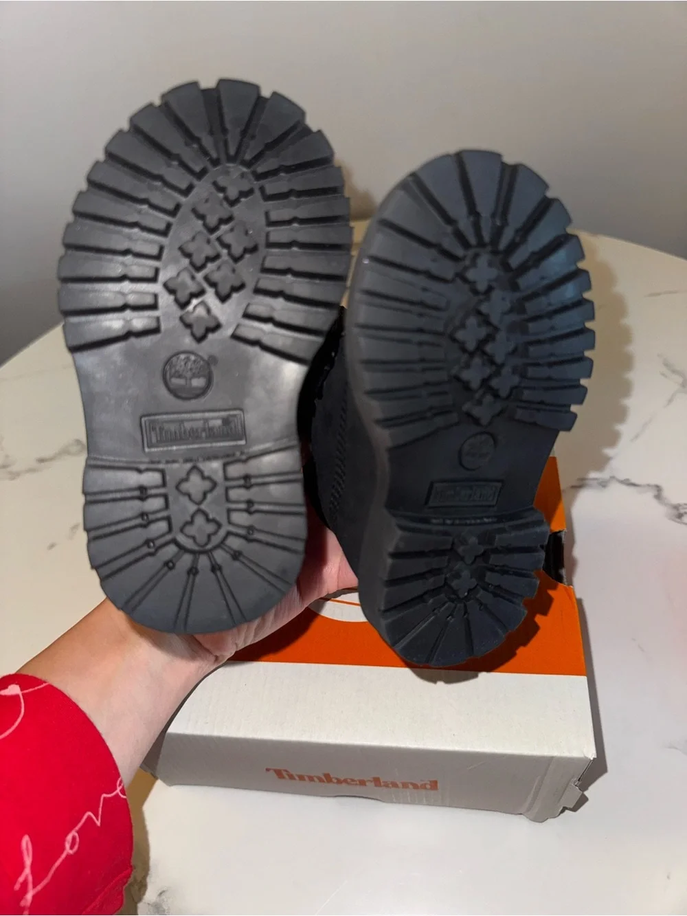 NEW Timberland Infant Black Lace-Up Ankle Boots